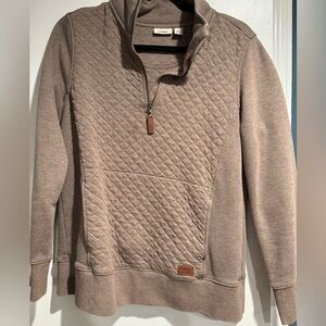 L.L.Bean Quilted Quarter-Zip Pullover - Size Small Petite